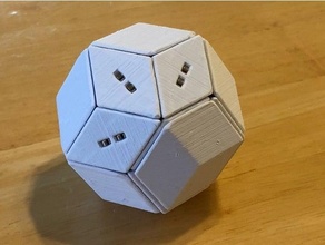 dourado isozonohedra construção kit 3d print model - Mito3D