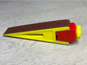 sanding tool cale pon age ponage hand tools papier verre block paper 3d print model - Mito3D