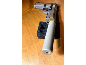 faux moquer suppresseur silencieux umarex Beretta m9a3 bb air pistolet 3d print model - Mito3D