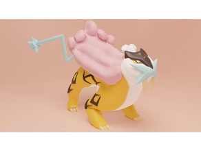 raikou anime pokemon figures toy 3d print model - Mito3D