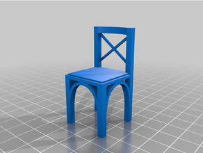 modello sedia design fantasia semplice 3d print model - Mito3D