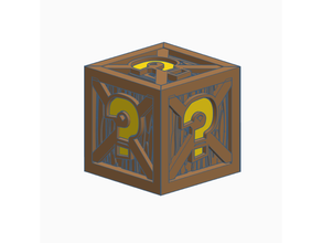 crash bandicoot - question crate model 3d print model - Mito3D