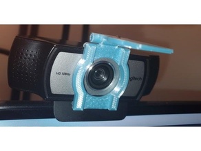 logitech cámara web intimidad obturador 3d print model - Mito3D