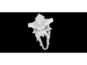 carnorex crâne carnotaure dinosaure hommes Lagarto lézards séraphon table jeu 3d print model - Mito3D