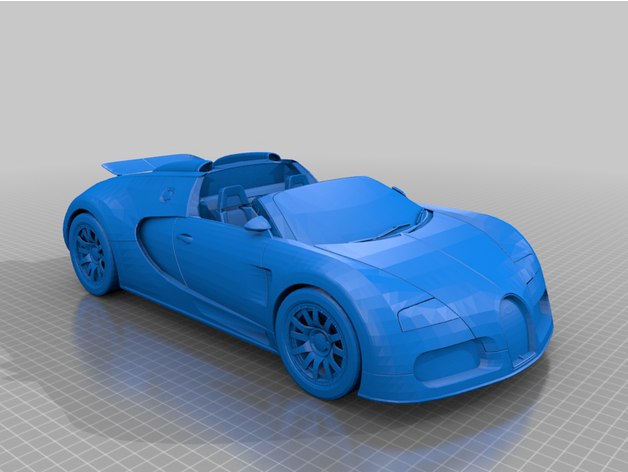 bugatti 3D print model - Mito3D