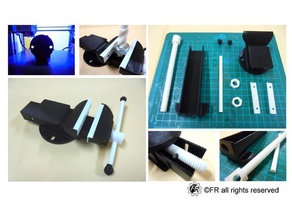 Mini Schraubstock anycubic i3 Mega Halterung Rahmen Hand Werkzeuge verhexen Nuss Nüsse Schraube Schrauben Solidworks Werkzeug 3d print model - Mito3D