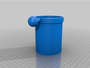 ram mount style cup holder 3d print model - Mito3D