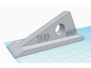 equerre param palo taller 30 60 paramétrico cuadrado querre licenciatura grados mano peajes herramientas 3d print model - Mito3D