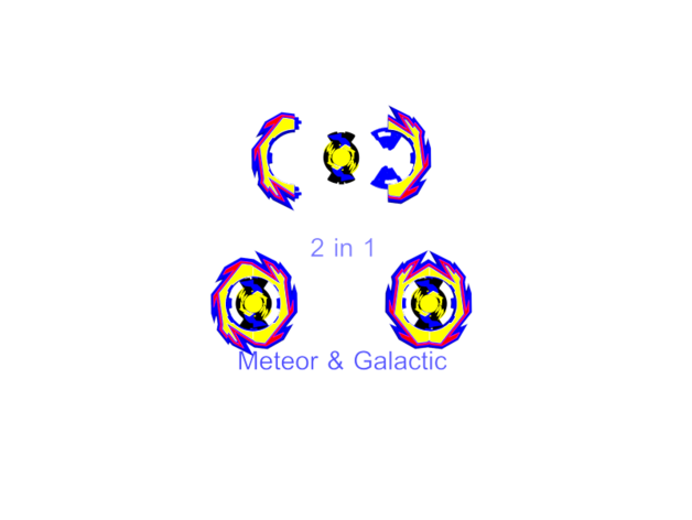 galaktik meteor Eliyon Tokara tomy standart özel Beyblade patlamak kıvılcım bey 3D print model - Mito3D