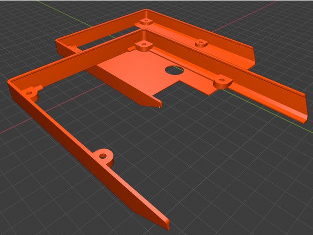 Ender 3 lcd Startseite Mantel Anzeige Rahmen Rückseite ender ender3 3D print model - Mito3D