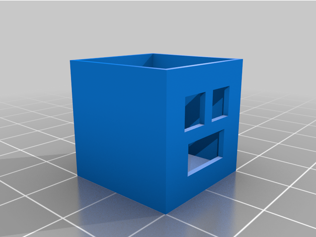 flow calibration cube 3D print model - Mito3D