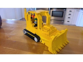lego n20 motor frame antweight build bulldozer construction radio control toy track 3d print model - Mito3D