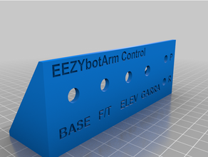 eezybotarm mk1 controlar panel arduino brazo potenciómetro robot 3d print model - Mito3D