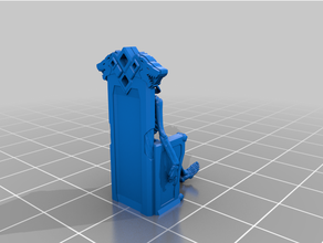squelette trône couronne donjons dragons miniature 3d print model - Mito3D