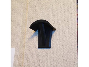 wall mounted cuffia In piedi montaggio buchi 3m comando strisce cuffie 3d print model - Mito3D