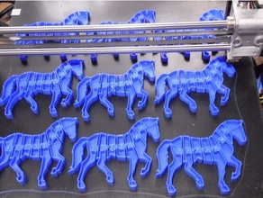 flexi cheval fixé 3d print model - Mito3D
