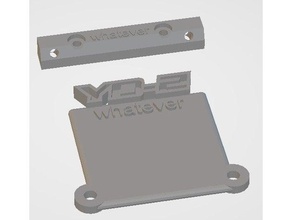 yokomo yd2 posterior Esc montar deriva Corte laser rc 3d print model - Mito3D