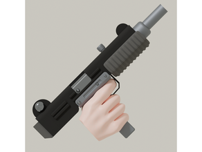 Uzi hafif makine tabanca ölçekli 28mm masaüstü 28mmscale araları açılmak Çorak sonsuzluk oyun Son günler gerçeklik kenar çatışma smg 3d print model - Mito3D