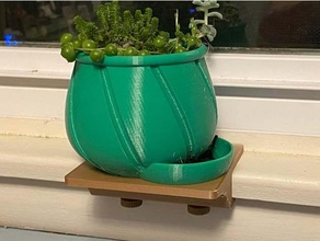 planter watering spot 3d print model - Mito3D