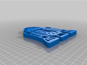 r2d2 anahtar Zincir 3d print model - Mito3D
