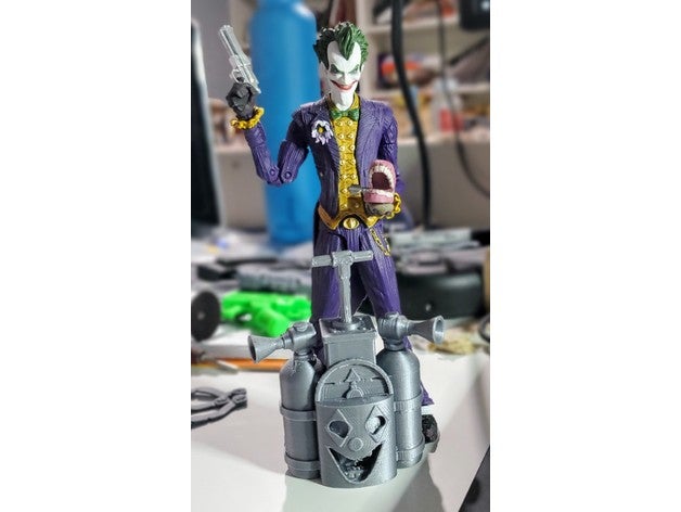 Joker Gas Bombe 3dmodel Aktion Zahl dc Comics mcfarlane Spielzeuge streuen Terrain Video Spiel 3D print model - Mito3D
