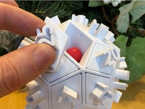 spherical advent calendar 3d print model - Mito3D