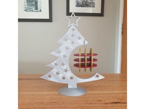 treillis Noël babiole décoration ornement facile Navidad noel soutien 3d print model - Mito3D