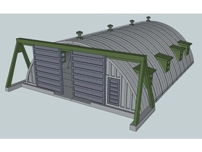 ho scale quonset hut barn doors 3d print model - Mito3D