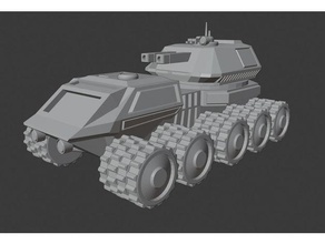 6mm urbano combate blindado transporte ifv ciencia ficción juego guerra 3d print model - Mito3D