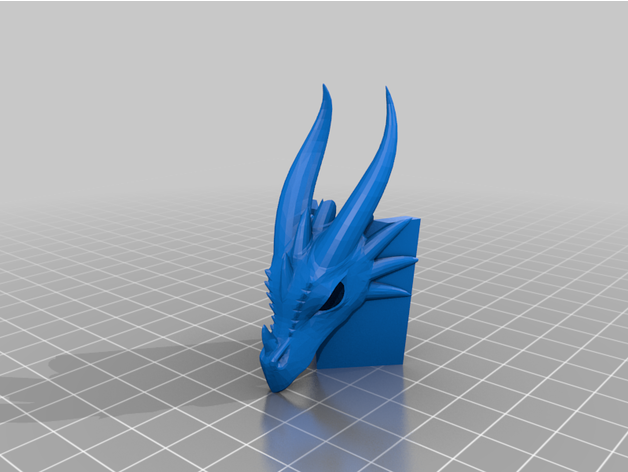 dragon head corner decoration 3D print model - Mito3D