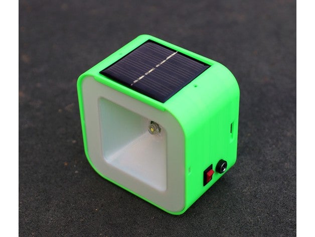 faça solar luminária jardim luzes opengreenenergia qx5252f luz painel 3D print model - Mito3D