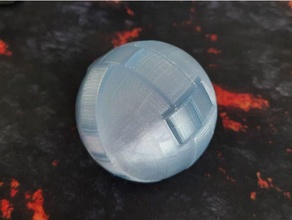 3d puzzle sphere ball - kong ming lock 3d print model - Mito3D