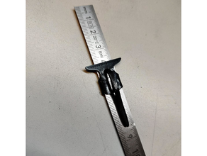 Stahl Lineal Tiefe Spur Tasche Clip 150mm DIY praktisch Hand Werkzeuge Bearbeitung Maschinist Metall Operator Lineale 3d print model - Mito3D