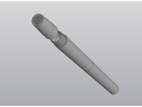 tin whistle storage tube clarke celtic tinwhistles sweetone irish music penny tinwhistle 3d print model - Mito3D