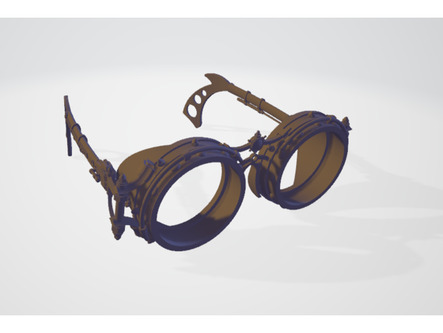 steampunk gafas protección 3D print model - Mito3D