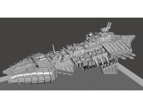 heredero polvo flota batalla gótico bfg caos tzeentch 3d print model - Mito3D