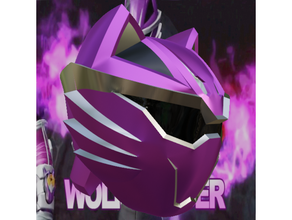 violett Wolf Ranger Helm 3d print model - Mito3D