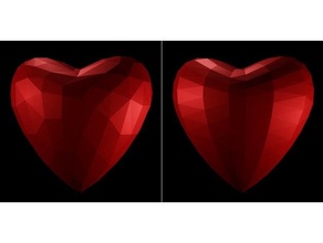 cuore poli amore San Valentino giorno 3d print model - Mito3D