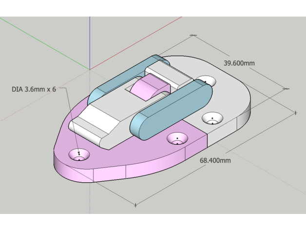 latch 3D print model - Mito3D