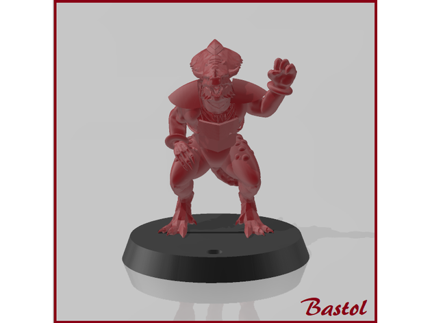 Blut Schüssel Saurus 2 Blutschale Fantasie Fußball Echsenmenschen Miniatur Saurier skink Skinke 3D print model - Mito3D