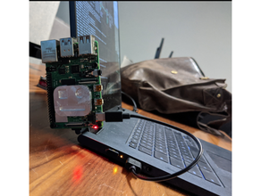 raspberry pi 4 laptop screen mount 3d print model - Mito3D