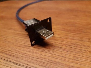 USB kabel executar Hrung cabo alimentar 3d print model - Mito3D