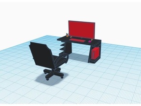 Büro Tabelle Mesa escritorio 3d 3d print model - Mito3D