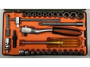 yenileme giriş cırcır İngiliz anahtarı bitler Ayarlamak Nusskasten Werkzeug 3d print model - Mito3D