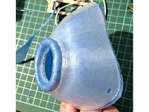 vacuum formed mask spacer covid-19 mold 3d print model - Mito3D