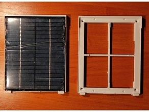 small solar frame caravan case freecad panel 3d print model - Mito3D