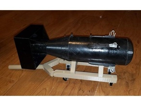 boy rear eject bomb rocket 3d print model - Mito3D