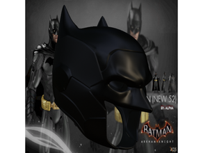 batman 52 helmet cosplay dc comics props 3d print model - Mito3D