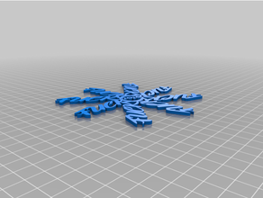 2020 flake christmas tree fuck snow snowflake 3d print model - Mito3D