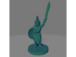 support-free amazon hoplite kopis sword amazons artemis athena greek mythology kassandra odyssey 3d print model - Mito3D